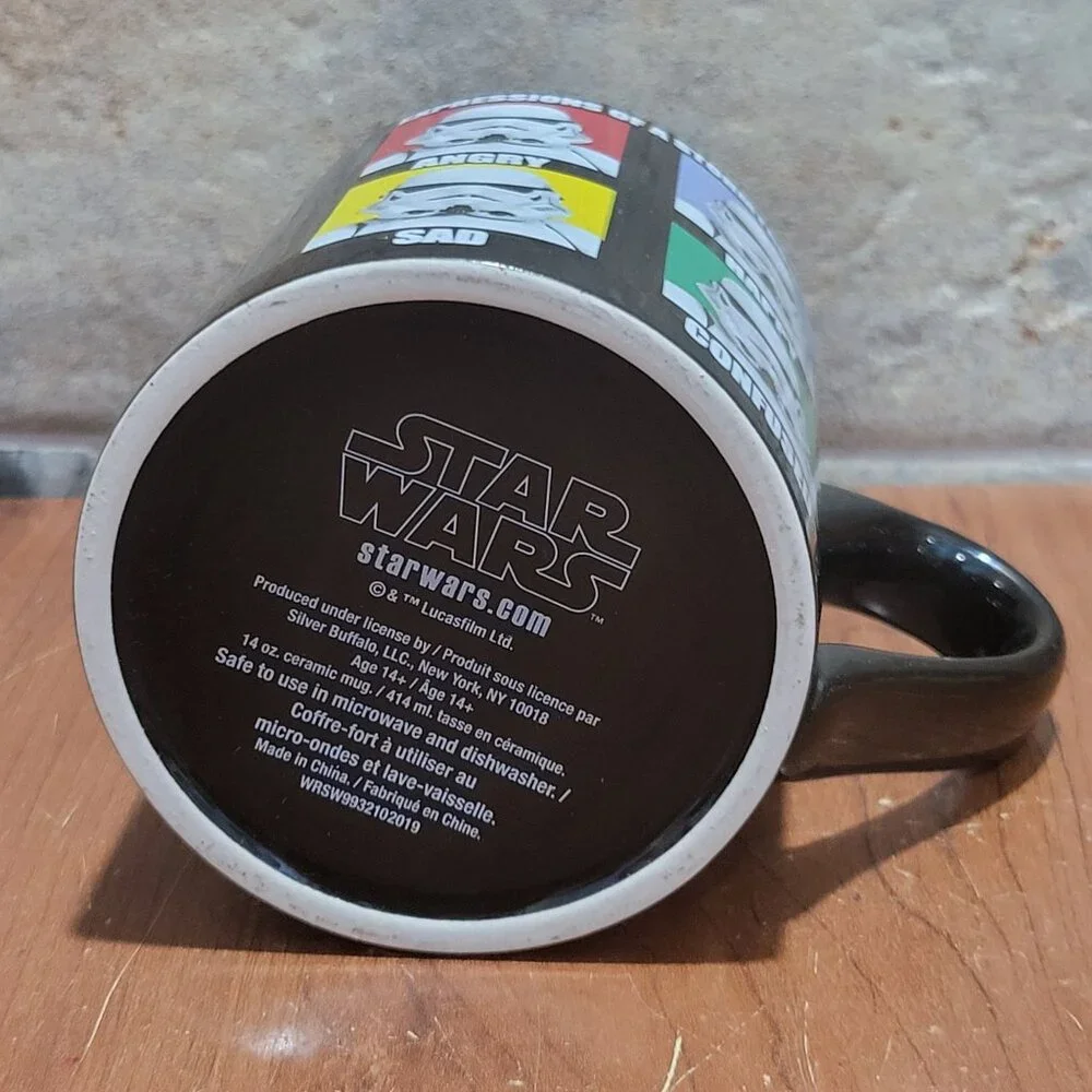 VTG Star Wars Coffee Mug Expressions of a Stormtrooper 14 oz